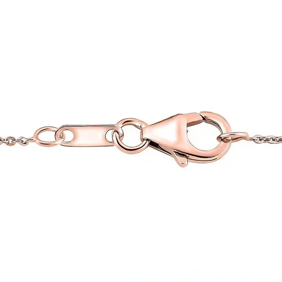 Amethyst & Tourmaline 14.85 ctw Necklace In Rose Gold Over Sterling Silver